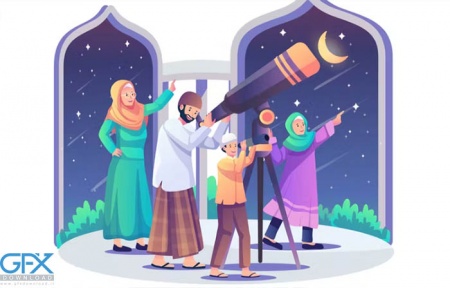 وکتور ماه رمضان و عید فطر