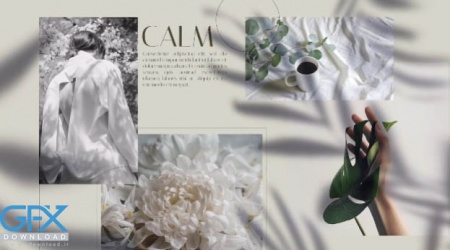 پروژه پریمیر اسلایدشو Shadow Moodboard Slideshow