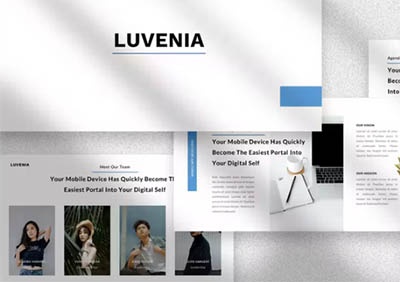 دانلود قالب پاورپوینت اپلیکیشن موبایل Luvenia