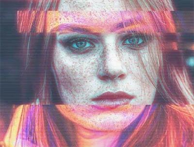 اکشن فتوشاپ افکت آناگلیف Anaglyph