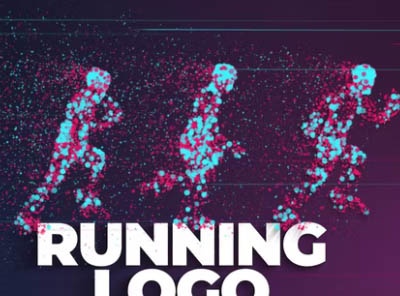 پروژه پریمیر لوگوی ورزشی دویدن Running Sport Logo
