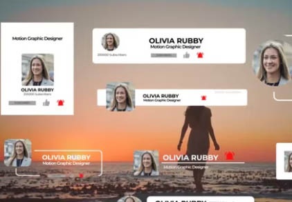 دانلود پروژه افتر افکت عناصر شبکه های اجتماعی