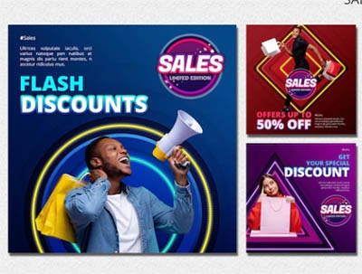 دانلود مجموعه پست های اینستاگرام لایه باز برای فروش