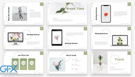 قالب پاورپوینت رایگان گیاه شناسی Florence