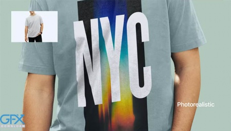 موکاپ تی شرت مردانه T-Shirt