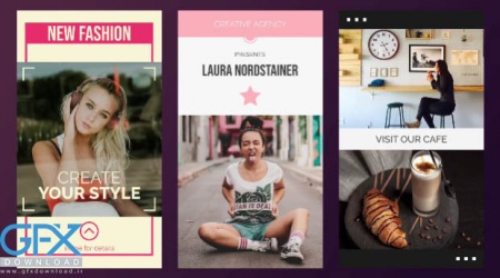 پروژه پریمیر استوری های اینستاگرام خلاقانه