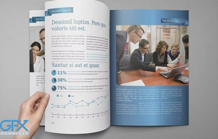 کاتالوگ لایه باز موکاپ مجله