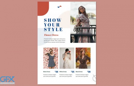 قالب لایه باز کاتالوگ  فشن ، مد و لباس