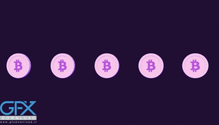 پروژه افتر افکت لوگو بیت کوین و سکه رمز نگاری