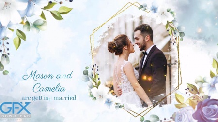 دانلود پروژه افتر افکت اسلایدشو عروسی آبرنگی