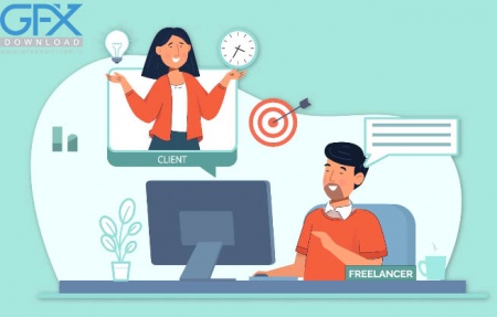 دانلود پروژه افتر افکت موشن گرافیک فریلنسر Freelancing