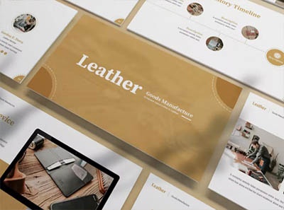 قالب پاورپوینت چرم و صنایع دستی Leather