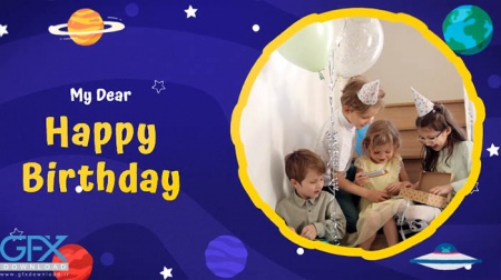 دانلود پروژه افتر افکت تبریک تولد کیهانی