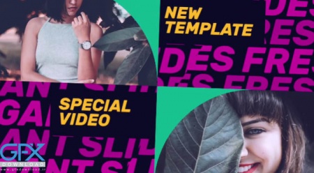 پروژه پریمیر اسلایدشو تازه Fresh Graceful Slideshow