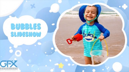 پروژه اسلایدشو افتر افکت کارتونی Bubble Slideshow