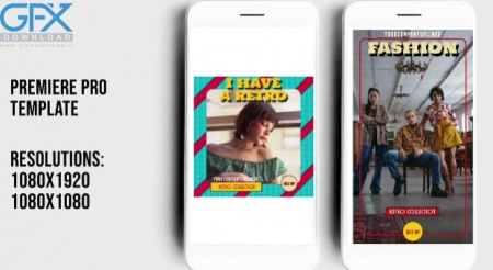 پروژه پریمیر استوری اینستاگرام به سبک قدیمی