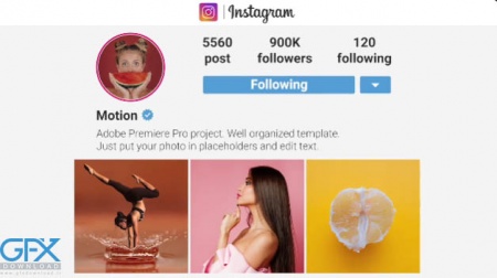 دانلود پروژه پریمیر اسلایدشو Instagram Slideshow