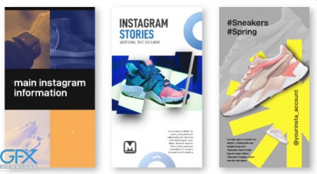 پروژه پریمیر 12 استوری اینستاگرام خلاقانه