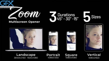 پروژه افتر افکت اوپنر مولتی اسکرین بزرگنمایی
