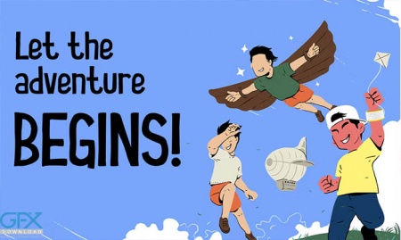 فونت انگلیسی کودکانه Courage Kid