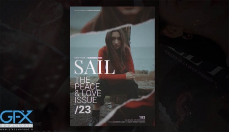 پروژه افتر افکت تیزر تبلیغاتی Torn Paper Magazine