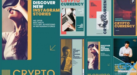 دانلود 6 قالب استوری اینستاگرام ارزهای دیجیتال