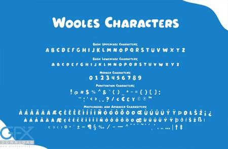دانلود رایگان فونت کودکانه Wooles