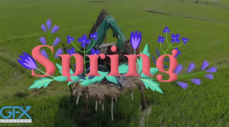 پروژه افتر افکت عناوین رنگارنگ گلدار