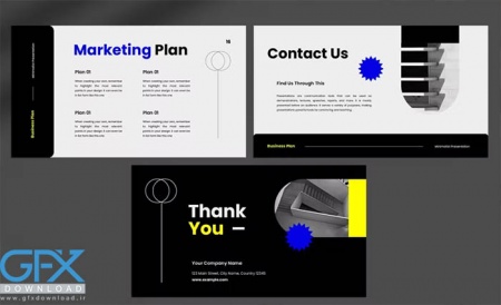 قالب پاورپوینت مینیمال Neon Minimalist