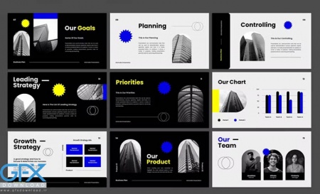 تم پاورپوینت نئون Neon Minimalist