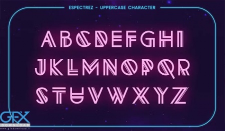 دانلود فونت نئونی ESPECTREZ