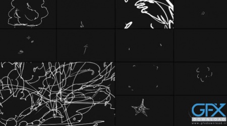پروژه افتر افکت انیمیشن های خط خطی Abstract Scribble Animations