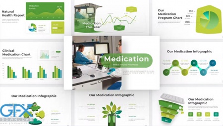 قالب پاورپوینت داروسازی Medication Medical