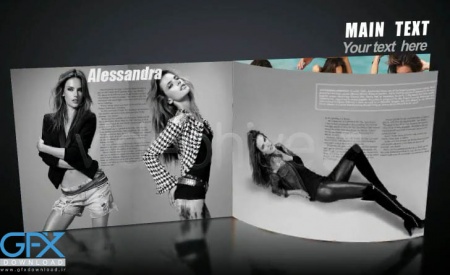 پروژه مجله 3بعدی افتر افکت 3D Magazine