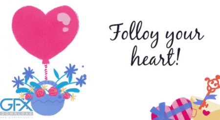 پروژه افتر افکت عناصر عاشقانه Cute Love