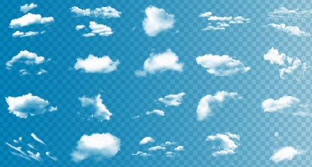 وکتور ابر برای فتوشاپ رایگان