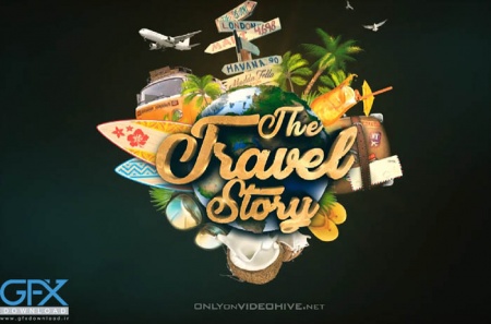 دانلود پروژه افتر افکت لوگو سفر Travel Logo