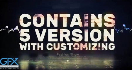 پروژه افترافکت ویژوالایزر موزیک Glitch Music Visualizer