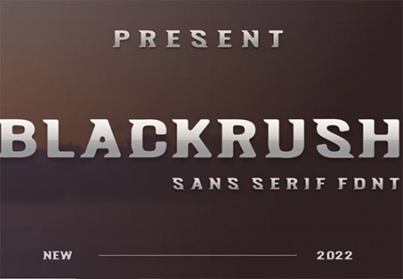 فونت رایگان انگلیسی بولد Blackrush