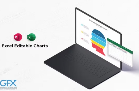 دانلود قالب پاورپوینت Excel Charts