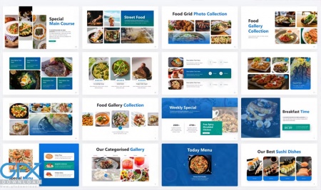 قالب آماده پاورپوینت Foodiety Food