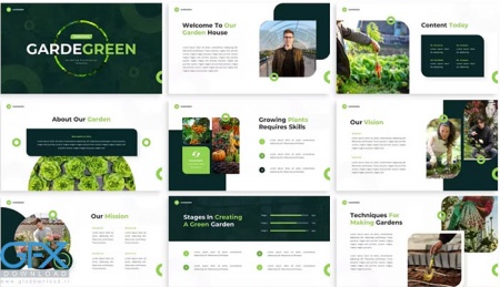 قالب پاورپوینت کشاورزی Gardegreen