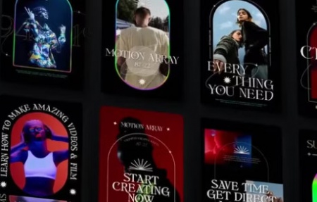 پروژه پریمیر مجموعه استوری اینستاگرام گوتیک