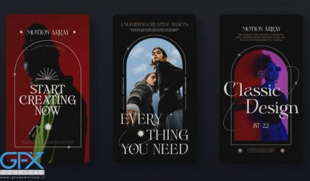 پروژه پریمیر استوری اینستاگرام Bold Gothic Story