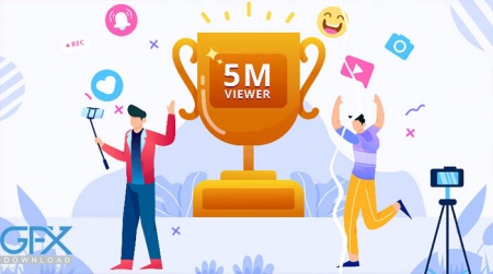 پروژه افتر افکت پک موشن گرافیک بازاریابی یوتیوب