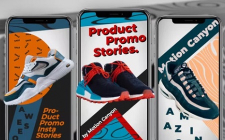 پروژه افتر افکت استوری های اینستاگرام تبلیغاتی محصول