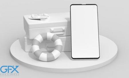 موکاپ لایه باز اپلیکیشن مسافرت Travel App