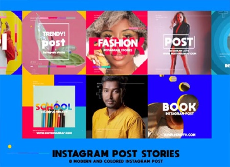 دانلود پروژه پریمیر 8 پست اینستاگرام