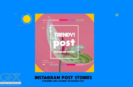 پروژه پریمیر 8 قالب پست اینستاگرام