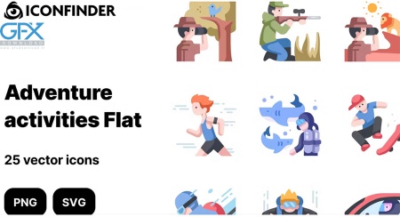 دانلود 25 آیکون فعالیت های ماجراجویی